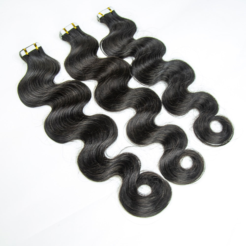 Mink Body Wave PU Tape In Virgin Human Hair Extensions
