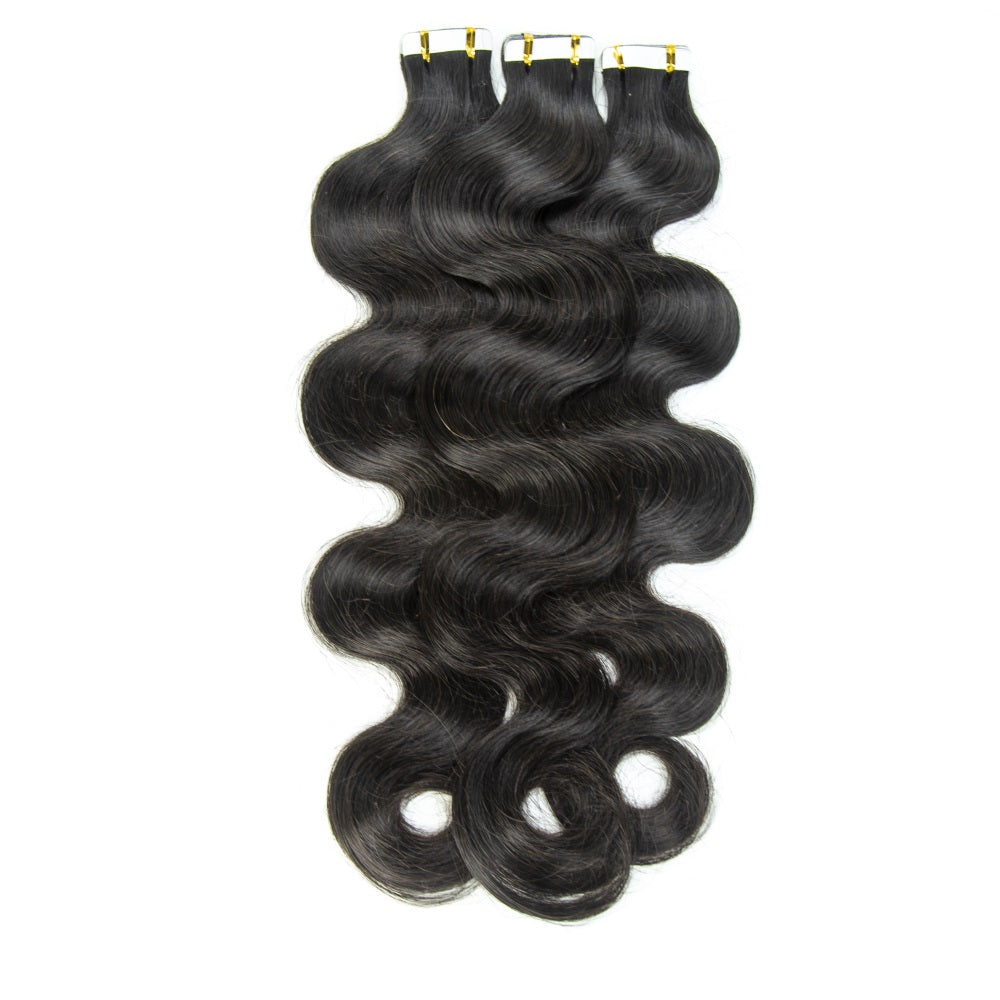 Mink Body Wave PU Tape In Virgin Human Hair Extensions