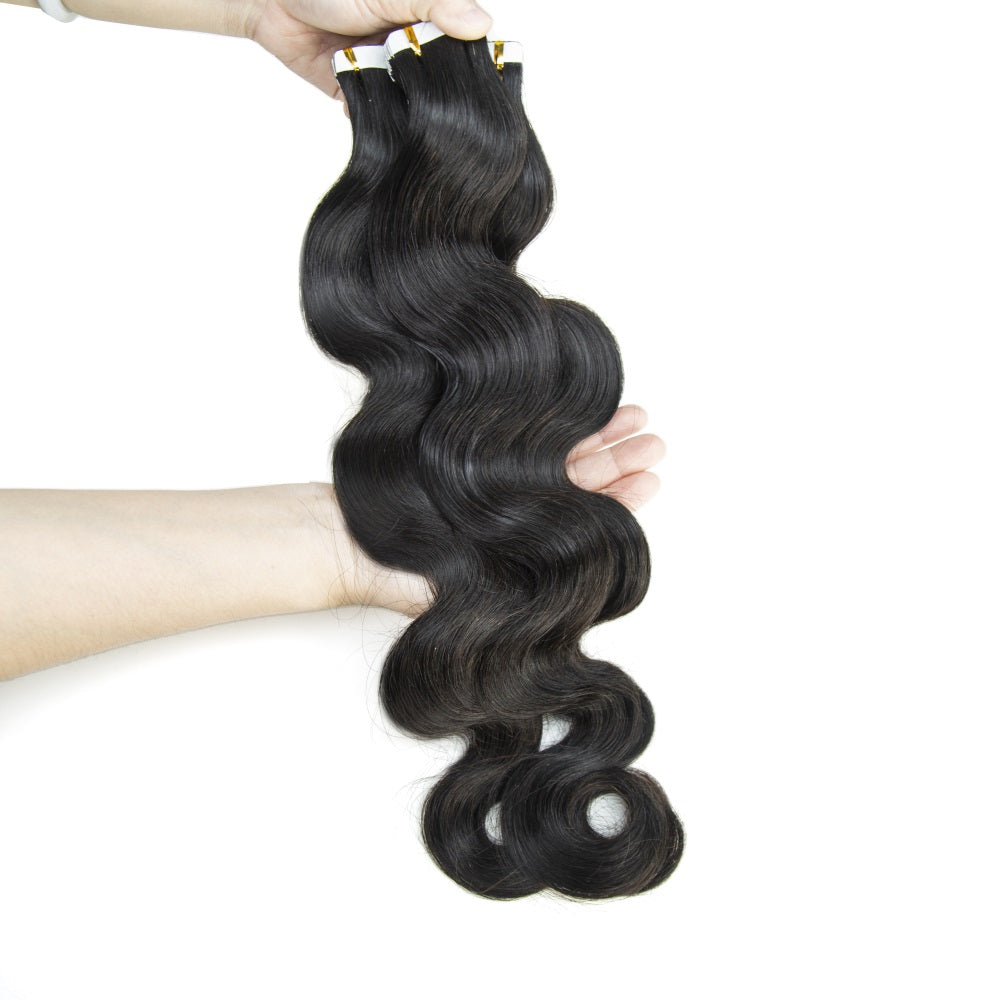 Mink Body Wave PU Tape In Virgin Human Hair Extensions