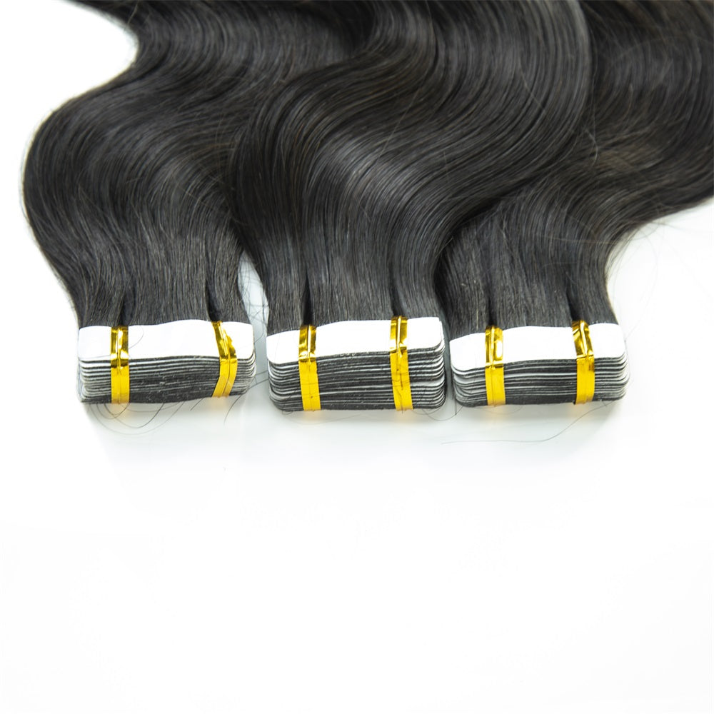 Mink Body Wave PU Tape In Virgin Human Hair Extensions