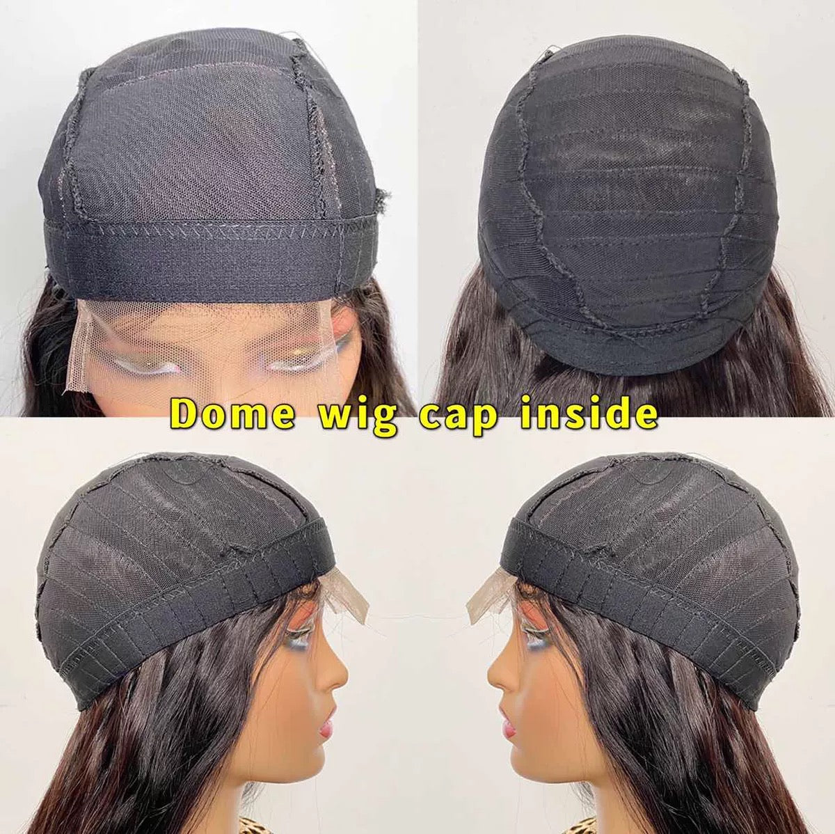 Glueless Lace Straight Hair 6X6 HD Lace Closure Wig 200% Density