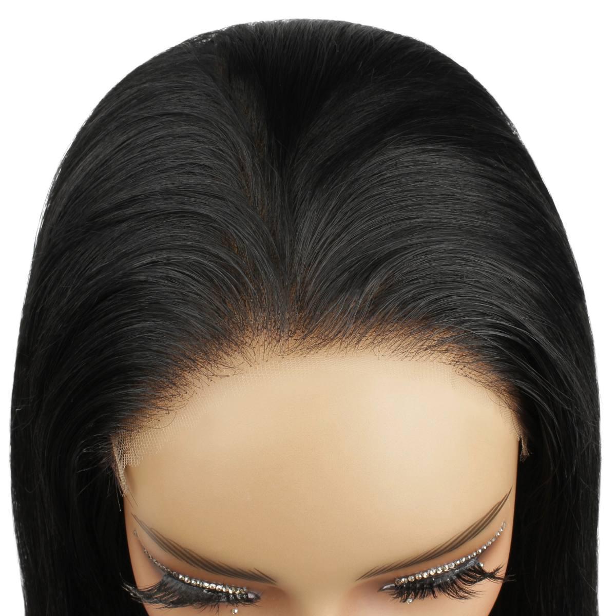 Jet Black 7x7 HD Closure 100% Human Hair Bob Wig