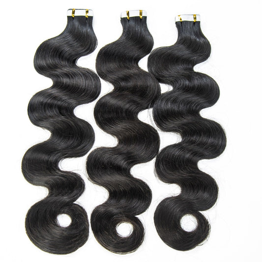 Mink Body Wave PU Tape In Virgin Human Hair Extensions